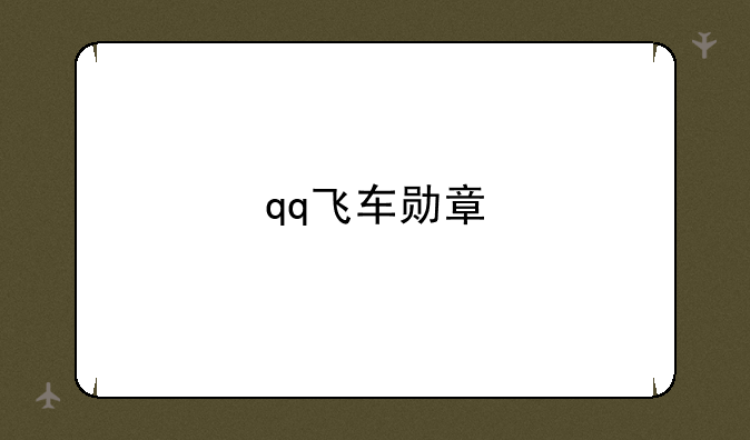 qq飞车勋章